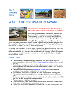 The State Winner of Water Conservation for 2014 was Merredin. You