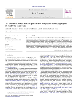 The content of protein and non-protein (free and protein