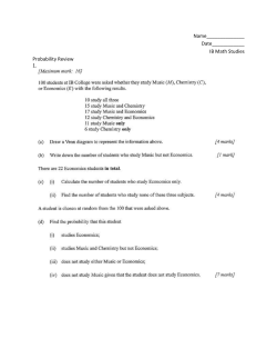 Sem. 1 Final Exam Review - Mat