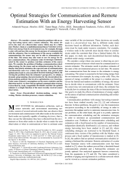 Optimal Strategies for Communication and Remote Estimation With