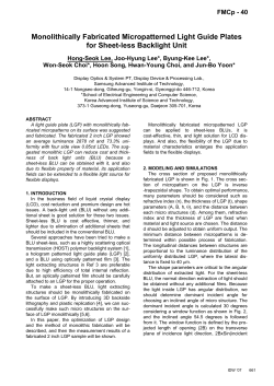 Monolithically Fabricated Micropatterned Light Guide - Jun