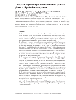 Ecosystem engineering facilitates invasions by exotic plants in high