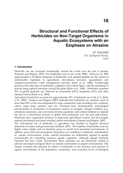 Structural and Functional Effects of Herbicides on Non