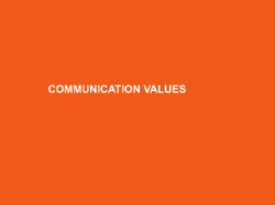 Communications values
