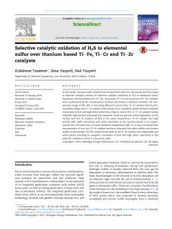 Selective catalytic oxidation of H2S to elemental sulfur over titanium