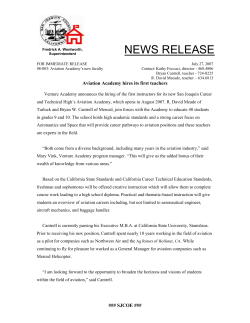 for immediate release - San Joaquin County Office of Education