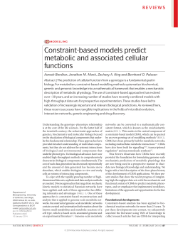 Constraint-based models predict metabolic and