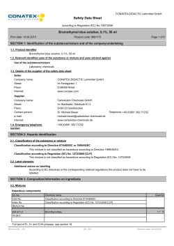 Bromothymol blue solution, 0,1%, 50 ml