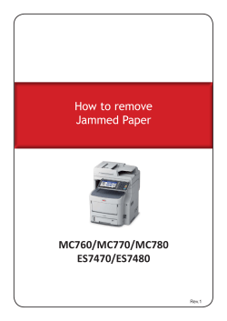 How to remove Jammed Paper MC760/MC770