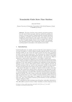 Translatable Finite State Time Machine