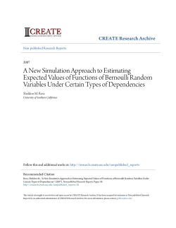 A New Simulation Approach to Estimating Expected Values of