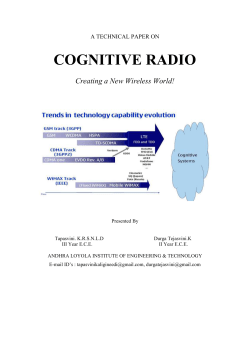 Cognitive Radio.ppt - 123seminarsonly.com