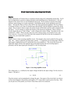 Lab 2: Circuit Simulation - Electrical and Computer Engineering