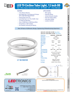 LED T9 Circline Tube Light, 12 inch OD