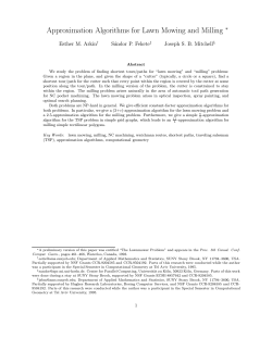 Approximation Algorithms for Lawn Mowing and