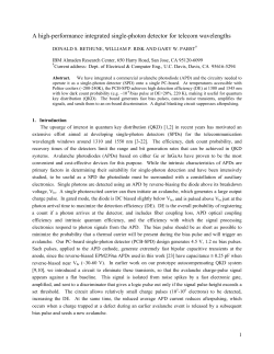 A high-performance integrated single-photon detector for