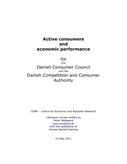 Active consumers and economic performance for Danish Consumer
