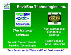 MAN-MADE LAKES being treated with POLYDEX for bacteria