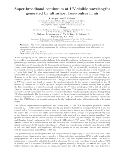 Super-broadband continuum at UV-visible wavelengths generated