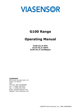 Gas Analyser Operating Manual