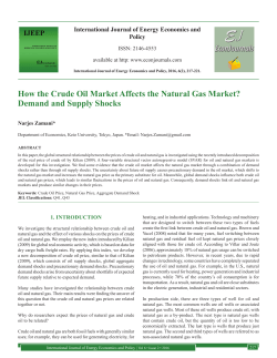 How the Crude Oil Market Affects the Natural Gas Market? Demand