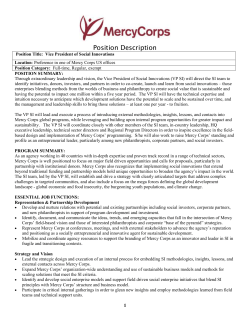 Mercy Corps - The Aspen Institute