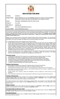 invitation for bids - eGov Jamaica Limited