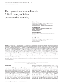 The social dynamics of embodied cognition