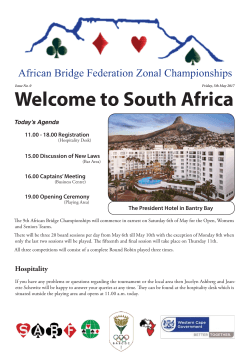 Bulletin 0.indd - Western Cape Bridge