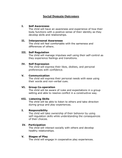 Social Domain Outcomes - California Kindergarten Association.