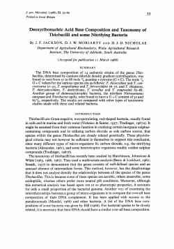 Deoxyribonucleic Acid Base Composition and