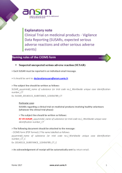 Explanatory note Clinical Trial on medicinal products