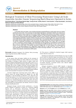 Biological treatment of meat processing wastewater using lab