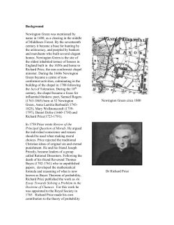 Background Newington Green was mentioned by name in 1480, as