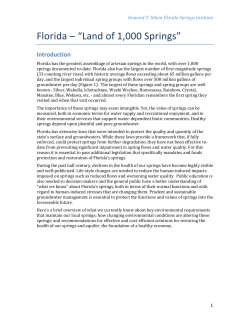 Nitrate Nitrogen in Springs
