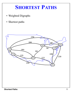 shortest paths - Purdue Computer Science
