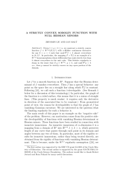 A STRICTLY CONVEX SOBOLEV FUNCTION WITH NULL