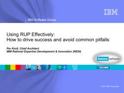 IBM Rational software presentation template