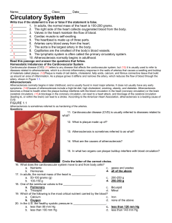 Circulatory Respiratory Packet Answers