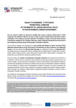 Materia*y prasowe, stycze* 2015