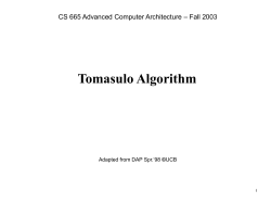 Tomasulo - Ece.umd.edu