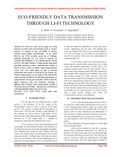 eco-friendly data transmission through li-fi