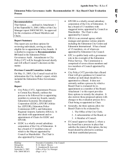 2005CMC031 - Chair Evaluation Process - Final