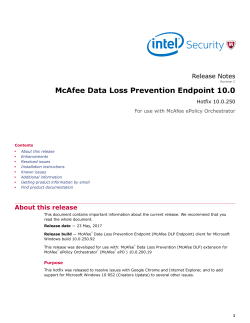 Data Loss Prevention Endpoint 10.0 Hotfix 10.0.250 Release Notes
