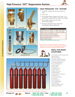 High Pressure "CO2" Suppression System