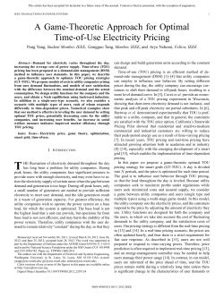 A Game-Theoretic Approach for Optimal Time-of