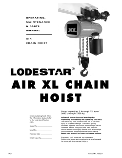 air xl chain hoist