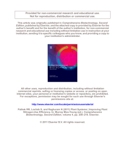 4.16 - Improving Plant Nitrogen-Use Efficiency