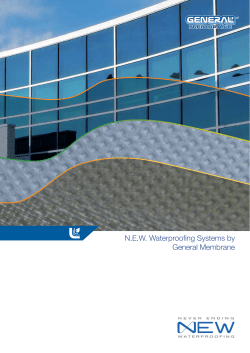 N.E.W. WaterprooŪng Systems by General Membrane