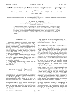 Model for quantitative analysis of reflection-electron-energy
